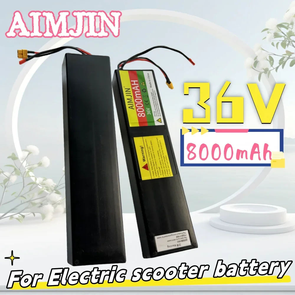 

10S3P 36V 8000mAh Li-ion Rechargeable Battery Pack XT60+JST Plug whit 42V 2A Charger Suitable For Electric Scooter