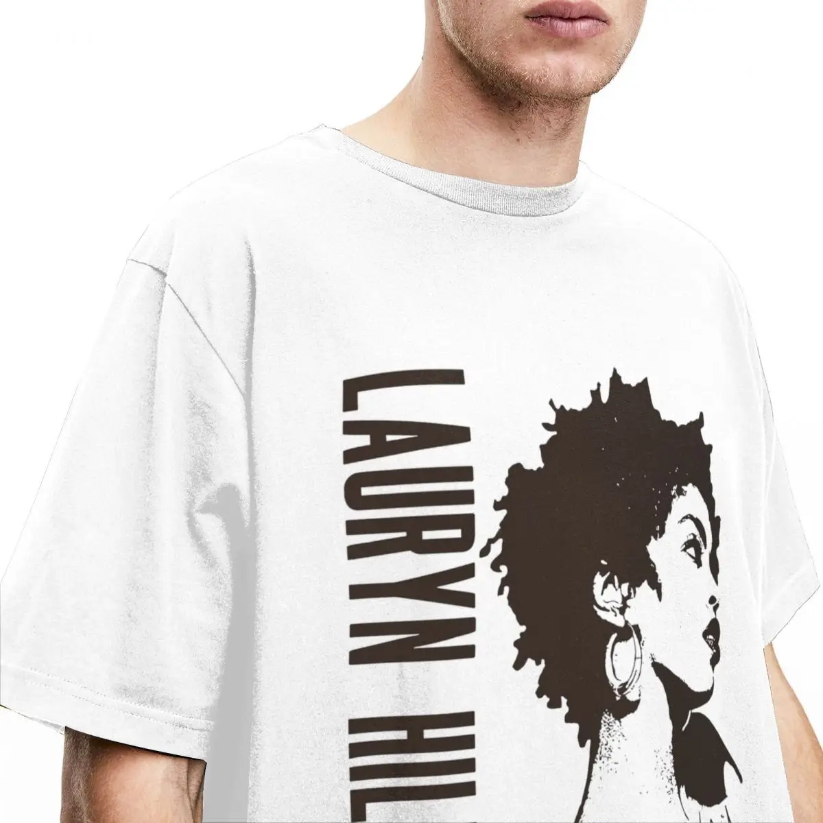 남성용 Lauryn Hill Fugees Los Famosos Camiseta Clasica 티셔츠, 가수 면 의류, 반팔 티셔츠, 플러스 사이즈