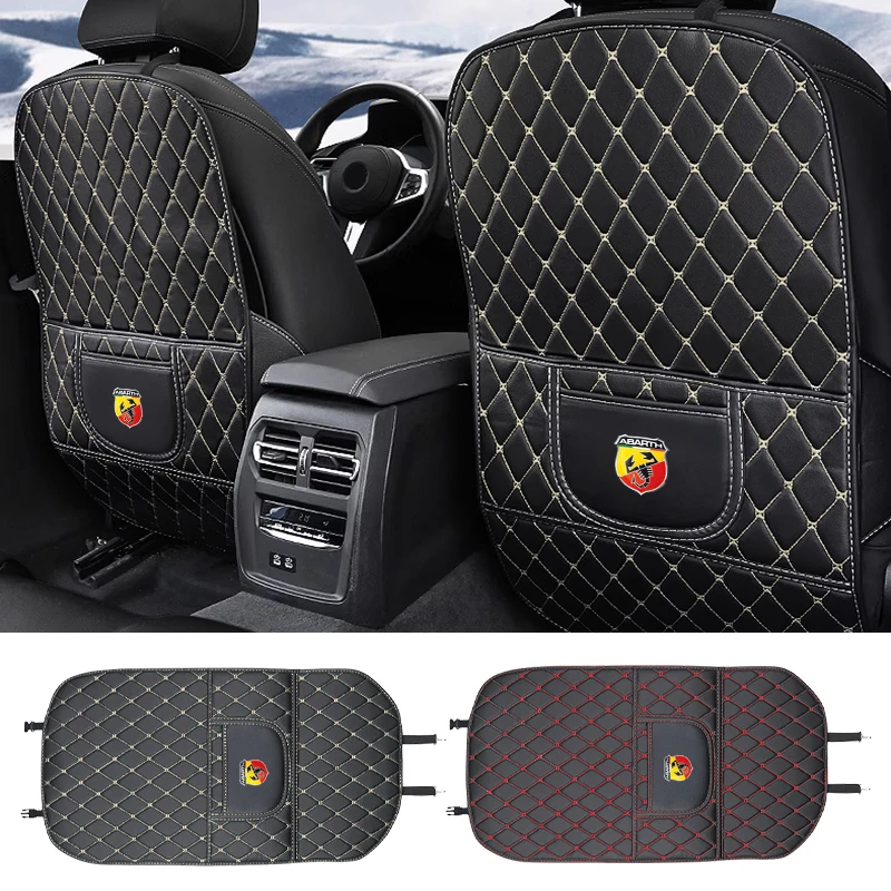 Car Seat Back Protector Kick Mat For Abarth Land Rover Toyota Hyundai Volkswagen Suzuki Chevrolet Seat MINI Renault Alfa Romeo