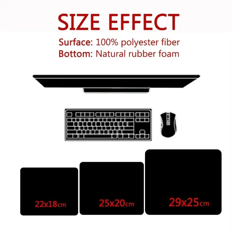 Computer mousepad for office and gaming, square mouse pads with cute cat pattern,suitable for home and office, washable and skid