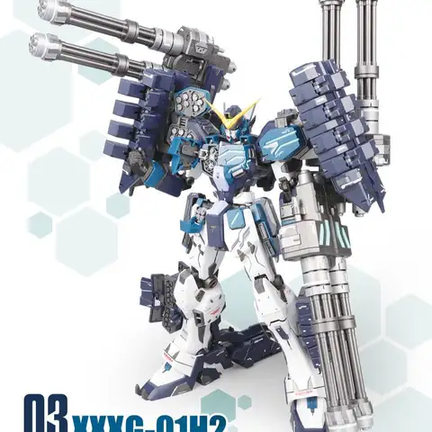 Super Nova MG 1/100 brazos pesados azules personalizado hombro sin cadena montar modelo figura de acción Kit de montaje coleccionable