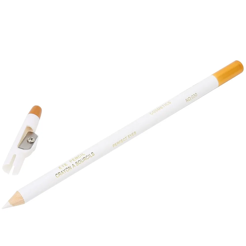 2pcs Professional Minerals Beard Lineup Pen With Sharpener White Color White Hairline Pen Easy To Use Beard Liner Pen