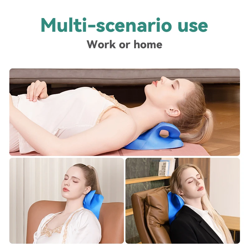 Cervical Spine Stretch Neck Shoulder Relaxer Cervical Muscle Relaxation Traction Device Shoulder Massage Pillow Spine Correction