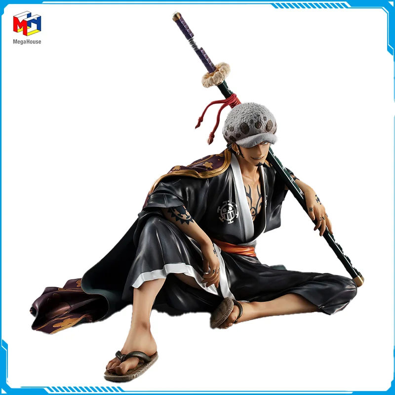 

In Stock Megahouse Portrait of Pirates ONE PIECE TRAFALGAR.LAW New Original Anime Figure Model Toy Action Figures Collection PVC