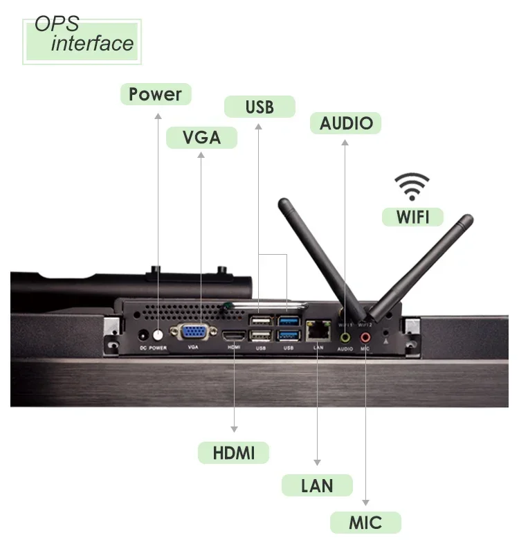 Smart Whiteboard 65-inch LCD Touchscreen Smart Whiteboard Interactive Whiteboard for Meetings and Classrooms