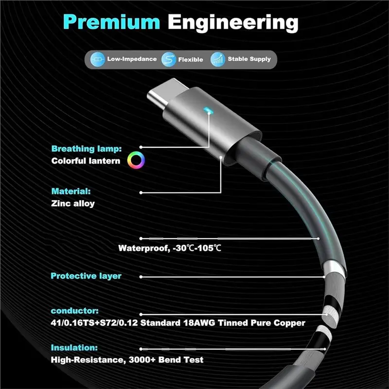 For Starlink Mini USB-C To DC For Power Cable,9.8FT 18AWG Waterproof, 45W PD Fast Charging For Power Bank& Adapter - view 2
