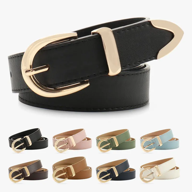 Korean Minimalist Women's Belt Versatile Alloy Three-Piece Set for Suits And Jeans Decorative Fashion Accessory for Ladies