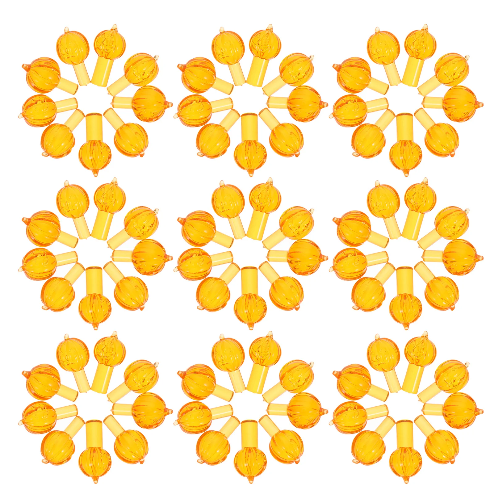 

60pcs Pumpkin Halloween Ceramic Tree Replacement Lights Bulbs For Ceramic Tree Halloween Replacement Lights Bulbs Plastic Led