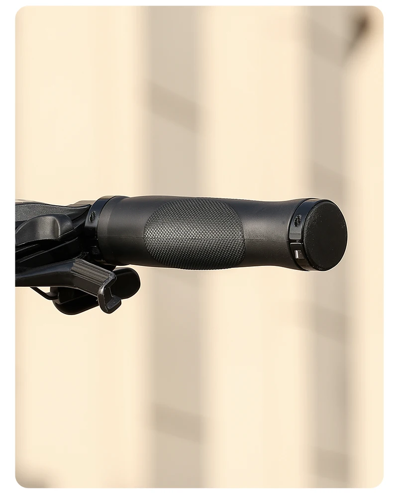 WEST BIKING Ergonomische Lock-On Fahrradgriffe Rutschfester TPR-Gummi Stoßdämpfender Lenkergriff für Mountainbikes und Pendlerfahrräder Braun – Detail 13
