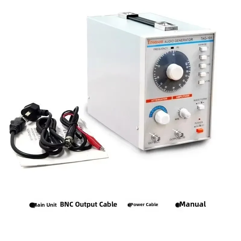 TAG-101 Portable Audio Signal Generator with Adjustable Low Frequency Output 20Hz–200Hz Sine Square Triangle Waveform Lab