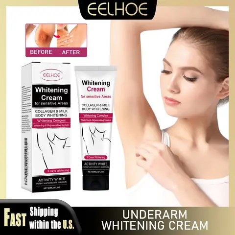 EELHOE 60 ml Achsel-Aufhellungscreme, dunkle Haut, verbessert die Melaninpigmentierung, Aufhellung, Aufhellung für Achseln, Knie, Ellenbogen, Pflege
