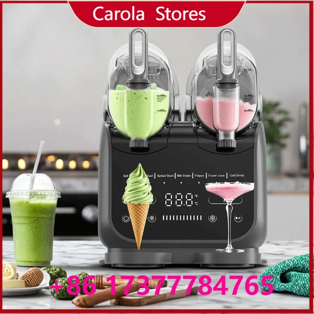 1.8L * 2 Automatic Double Slush hine Italian Commercial Cocktail Ice Cream hine Fruit Slush hine