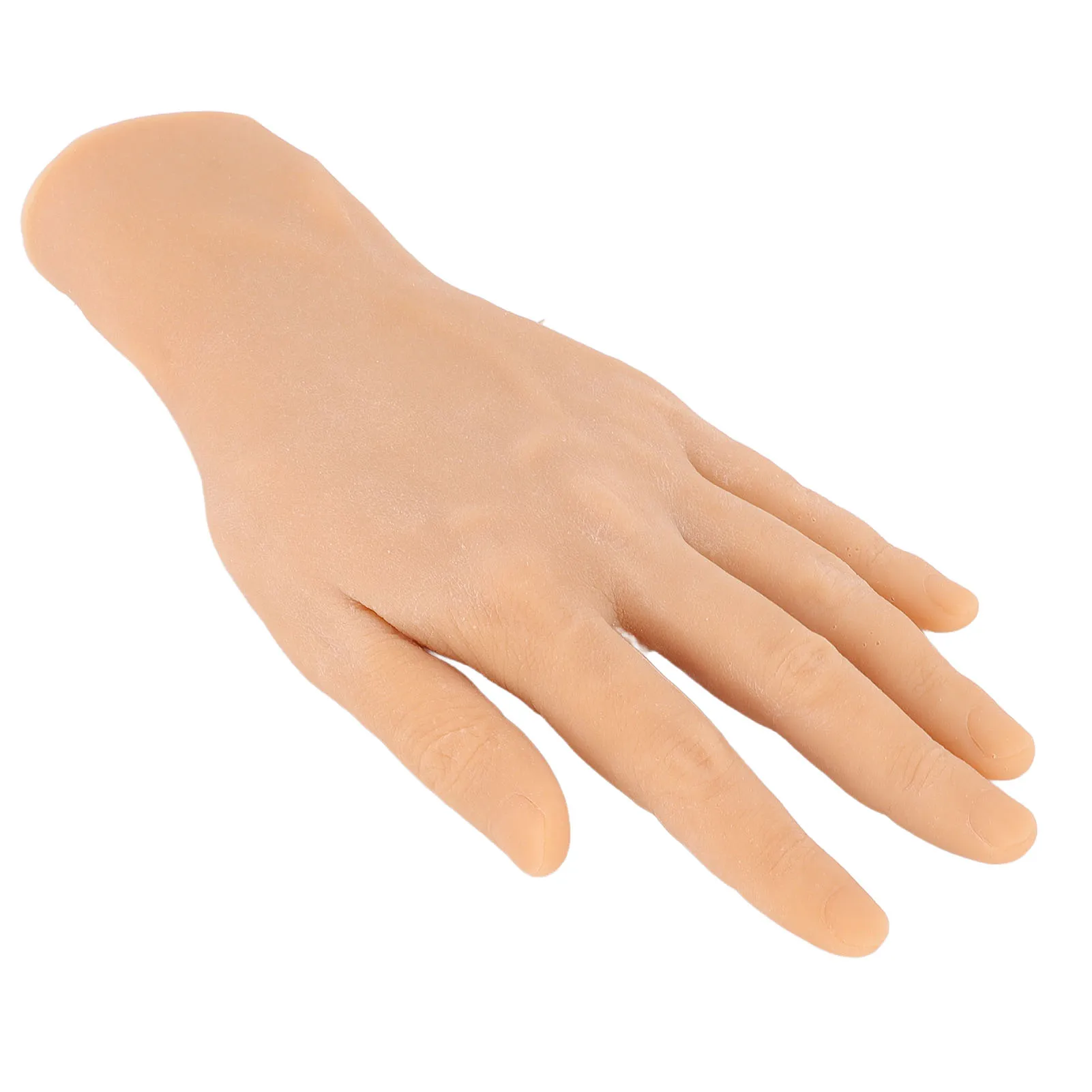ZK40 Realistic Silicone Male Hand Model Soft Flexible Reusable Male Mannequin Hand Model for Showing Jewelry Painting Practice