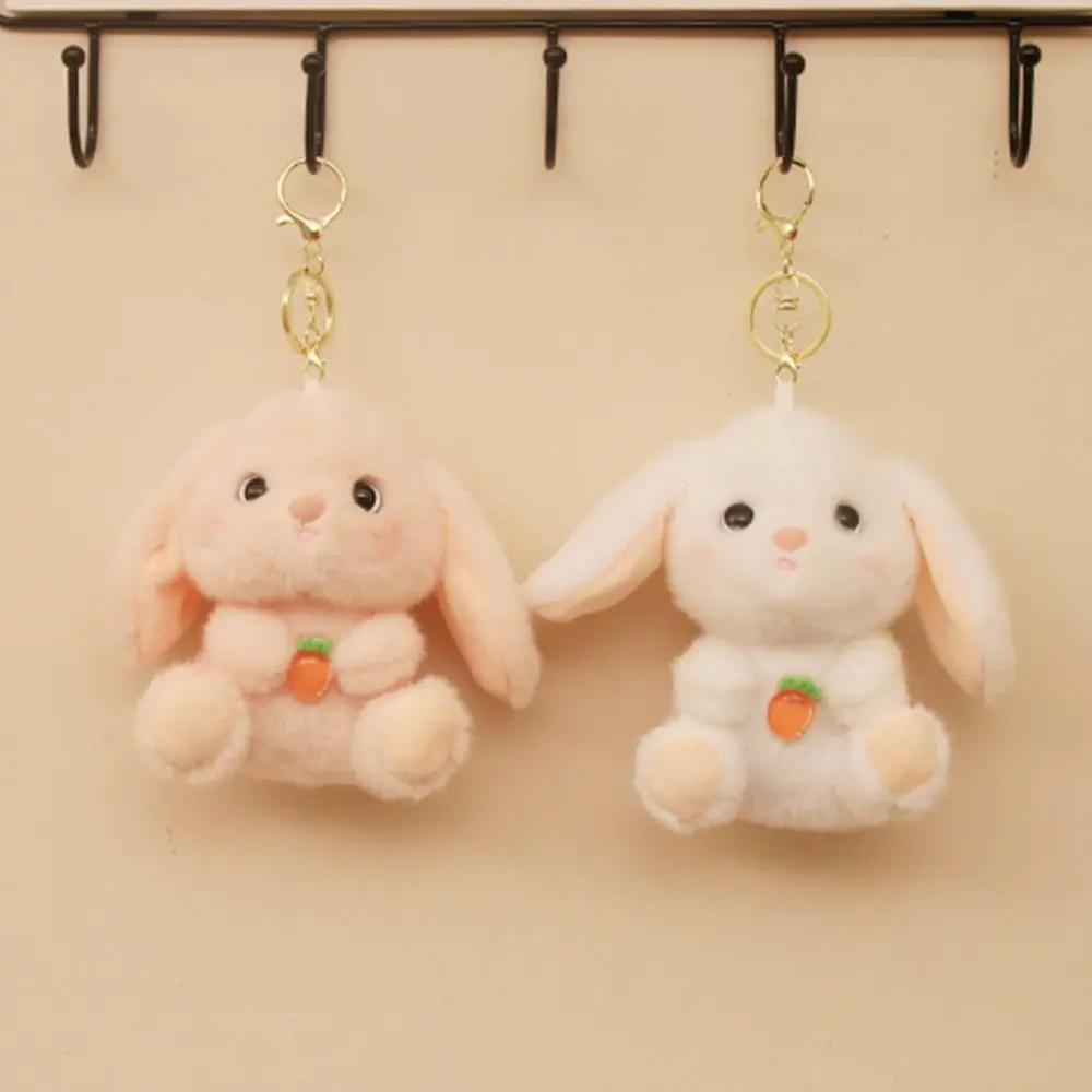 

Stuffed Animals Bunny Keychain Animal Bear Little Rabbit Sitting Couple Soft Rabbit Bag Pendant Boys and Girls