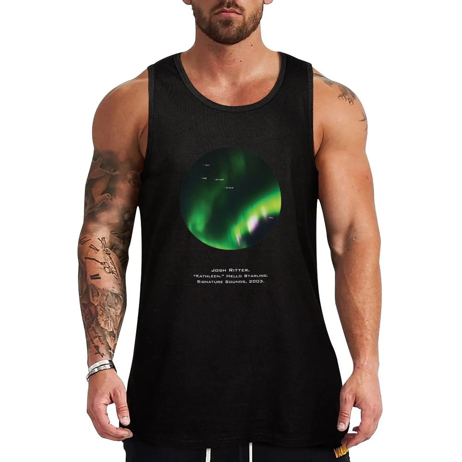 Josh Ritter, Kathleen Lyrics, Camiseta sin mangas con estampado moderno de Northern Lights, camiseta con gráficos contemporáneos