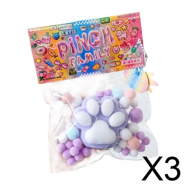 Pfotenform Zappeln Quetschspielzeug Weiches Gummi Sensorisches Handspielzeug für Kinder Frühes Stimulationsset