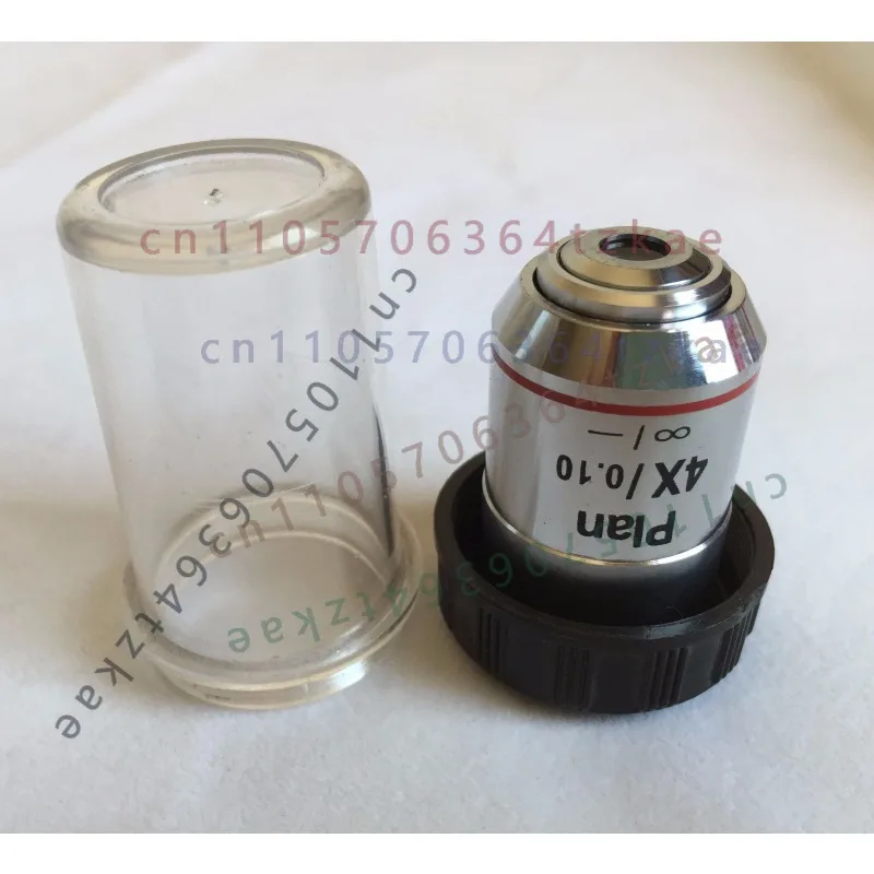 4X Infinity Plan Achromatic Objective Optical Spare Part For Olympus for Zeiss for Leica DM Biological Microscope Observation