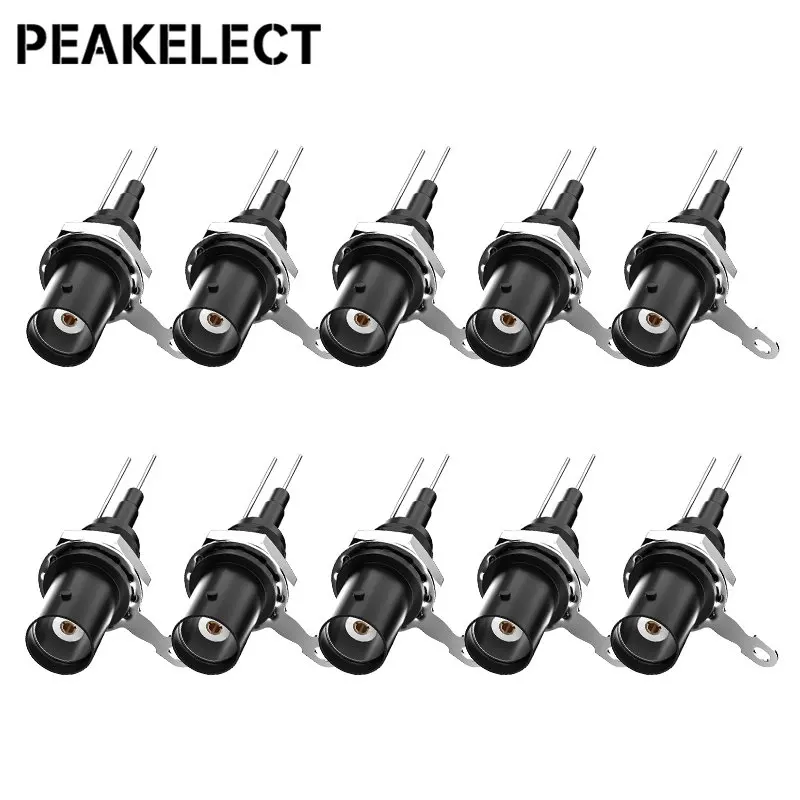 

Peakelect P7002S 10PCS 50KY Safety BNC Female Connector Welding Type for Instrument Panel Installation High Quality Accessories