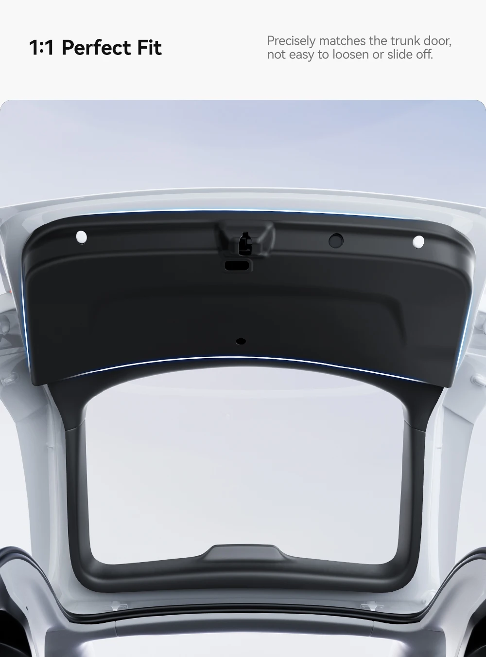YZ für Tesla Model Y Juniper 2026 Kofferraum-Schutzmatte TPE Anti-Schmutz Wasserdichte Rückwand-Schutzauflage – Detail 6