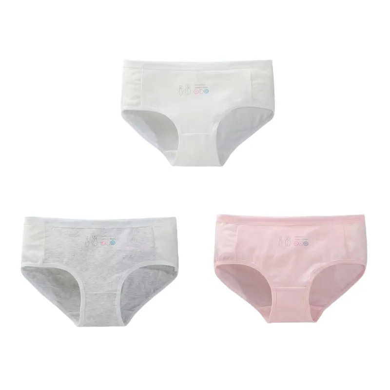 

3pcs/Lot Children's Panties 8-14Years Teenage Cotton Underwear Girl's Teen Student Briefs