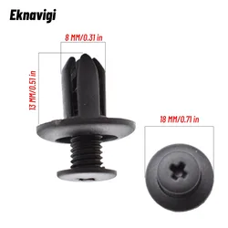 30PCS For 8mm Auto Plastic Screw Fasteners Ix25 Ix35 Fender Fastening Fasteners