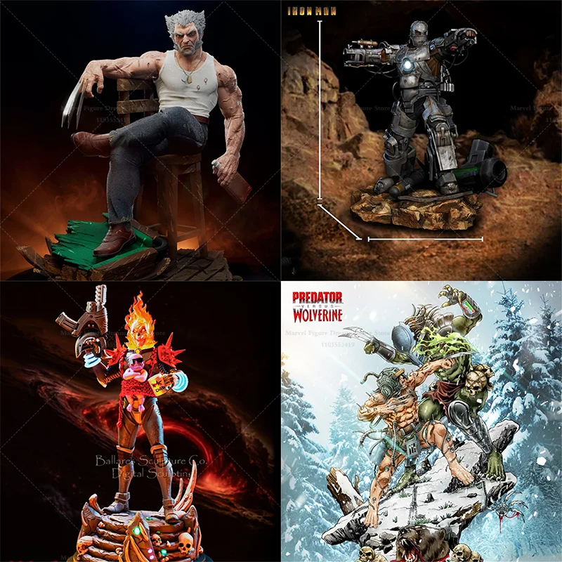 

1/24 1/18 масштаб Space Evil Knight Mutant Logan Versus Danny Rand Armor Hero DIY самособранная белая кукла GK 3D из смолы без цоколя