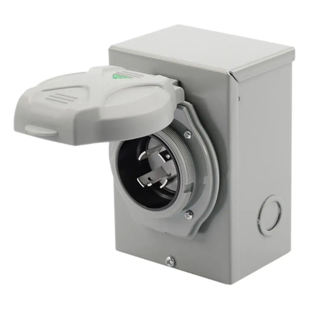 Kotak Panel Outlet daya RV Panel wadah Listrik 50Amp NEMA SS2 50
