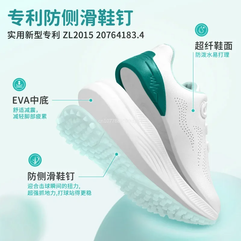 Hot PGM Children Golf Shoes Breathable Anti Slip Wear-resistant Knob Buckle For Boys Girls Outdoor Sports Sneakers