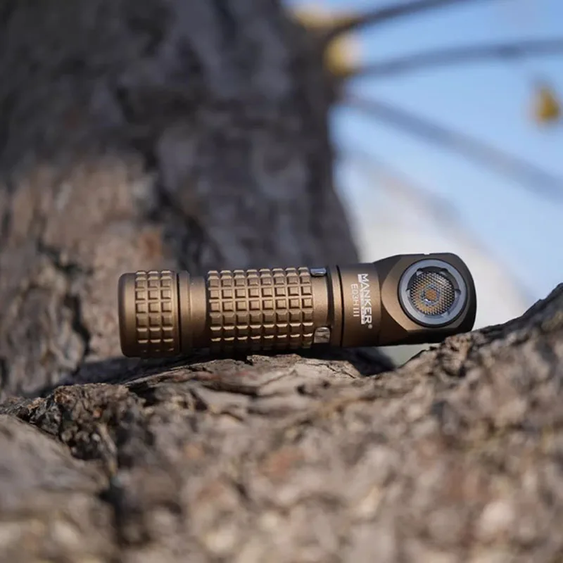 Manker E03H III 1200 Lumens,Magnetic Tail，Rechargeable Portable Flashlight/Headlamp, with White/Red/Green Filters,14500 Battery
