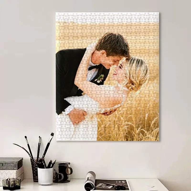 35/300/500/1000pcs Personalized Custom Photo Puzzle Wedding Photos Colorful Photo Puzzle Decorative Memory