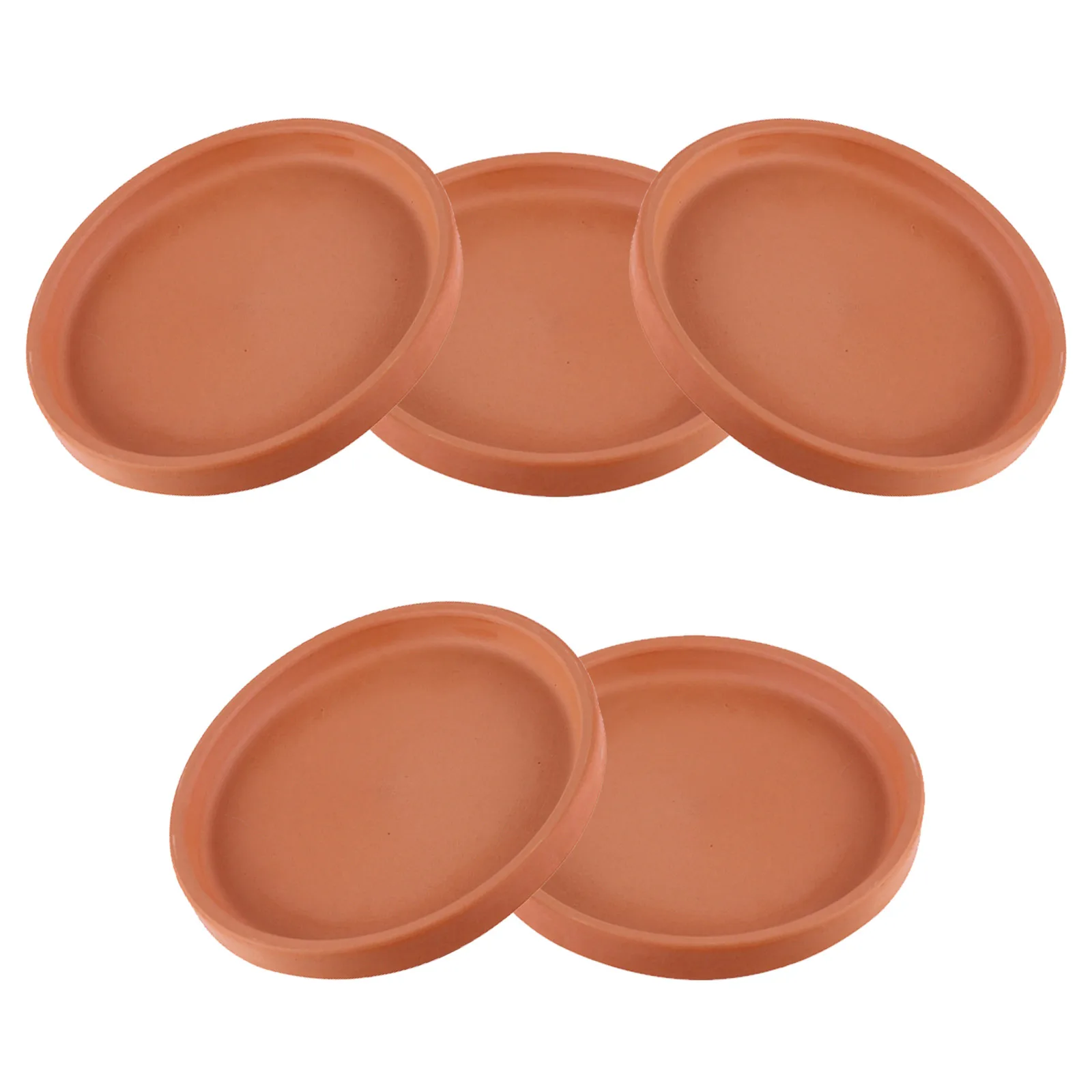 

5Pcs Plant Pot Flowerpot Tray Pottery Saucer Planter Tray Soil Water Protector Floor Mat Indoor Outdoor Use Plant Pot Plate