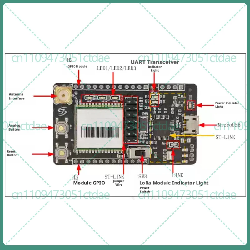 For STM32WLE5 LM401-Pro-Kit LoRa Development Board with ST-LINK