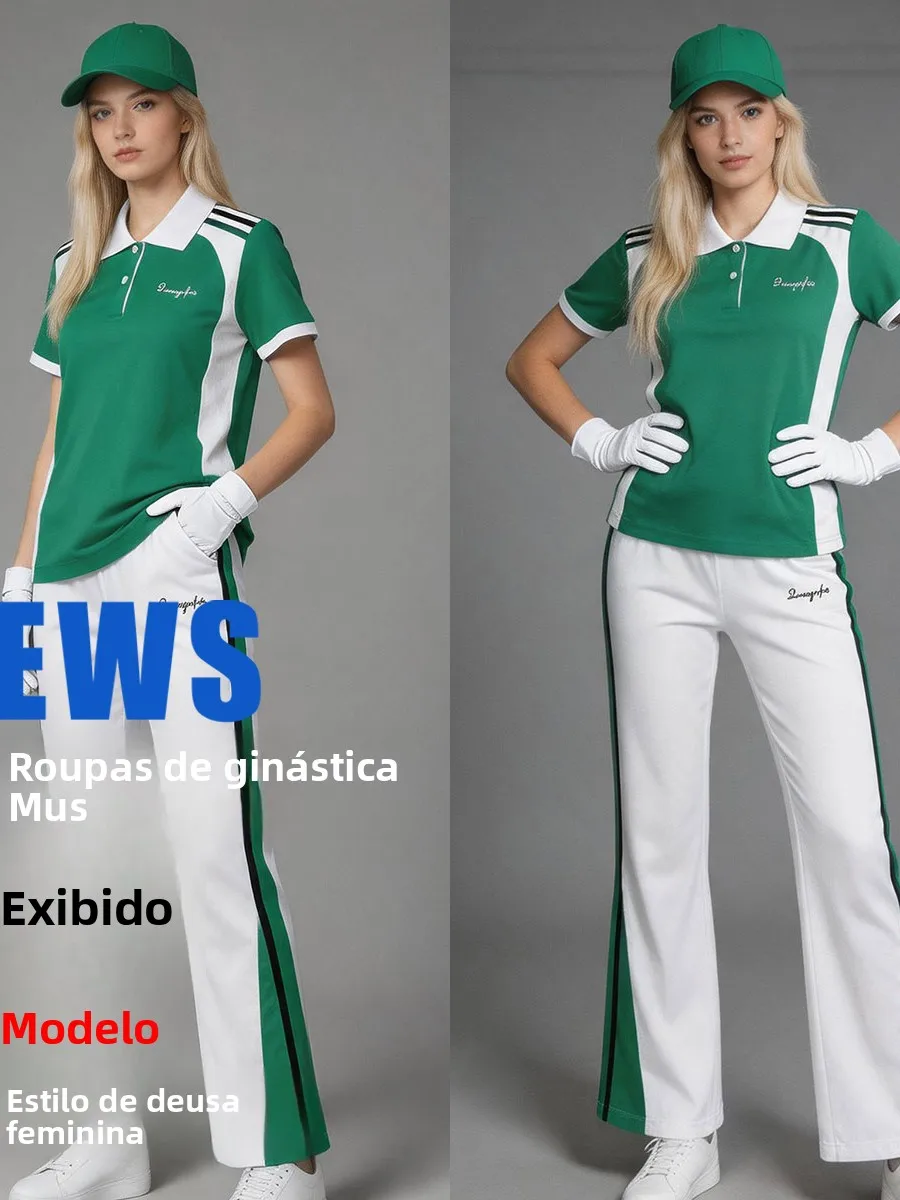 new-fitness-aerobics-summer-thin-sportswear-white-green-outdoor-performance-clothes-recommended-by-teacher-mingyan