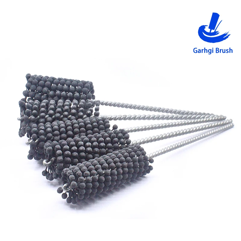 Flexible Cylinder Honing Brushes φ3-80mm Grit 320 Abrasive for Mild Steel Stainless Steel Cast Iron Soft Ferrous Materials