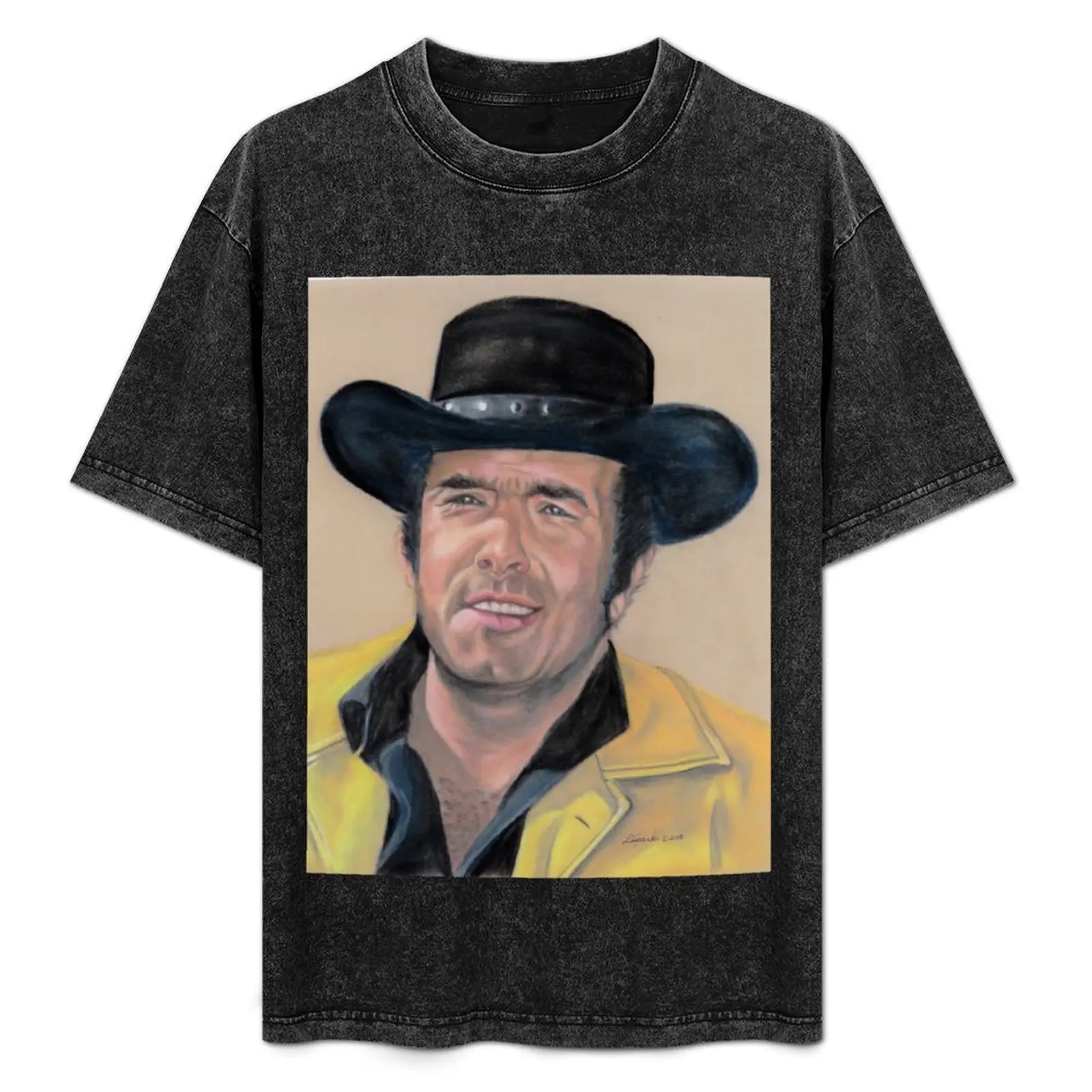 

Adam Cartwright--Pastel T-Shirt Simple Solid Color Crew Neck Tee