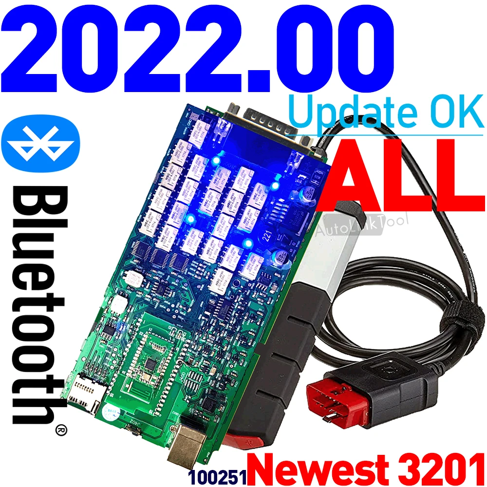 2022.00 Upgrade To 2022.11 Request Hardware DS 150 New VCI A+ Quality Single Board One PCB OBDII Pro Online Diagnostic TCSDP BLU