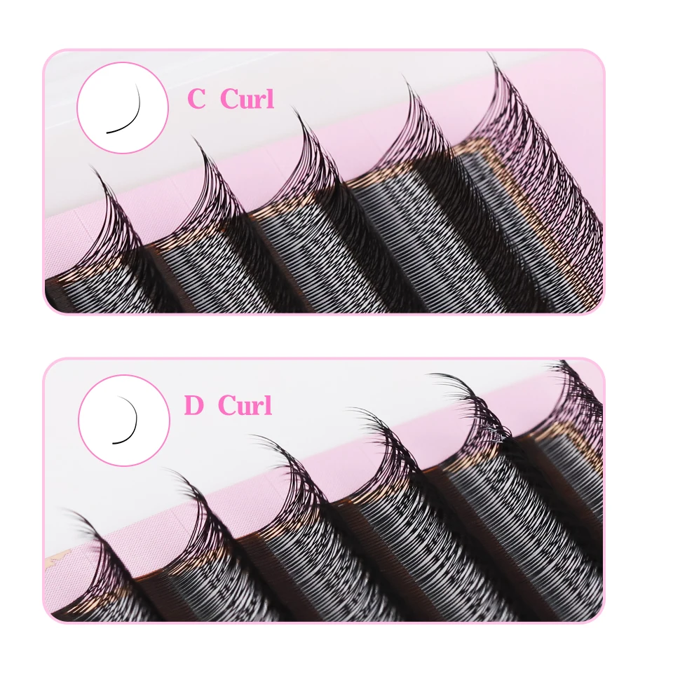 AGUUD Enkele Tip 2D Y Wimperverlenging Ultradunne Y Lash Extension Lichtgewicht Premium Mesh Net Cross Lash 2D Volume Fans Wimpers