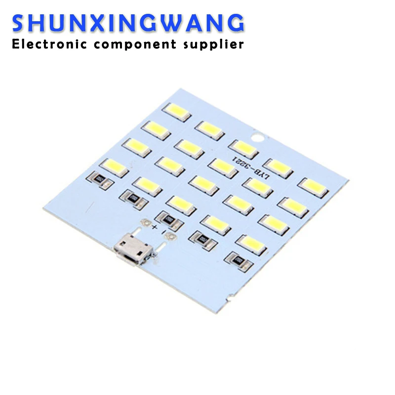 high quality 5730 smd 5V 430mA~470mA White Mirco Usb 5730 LED lighting panel USB mobile light Emergency light night light