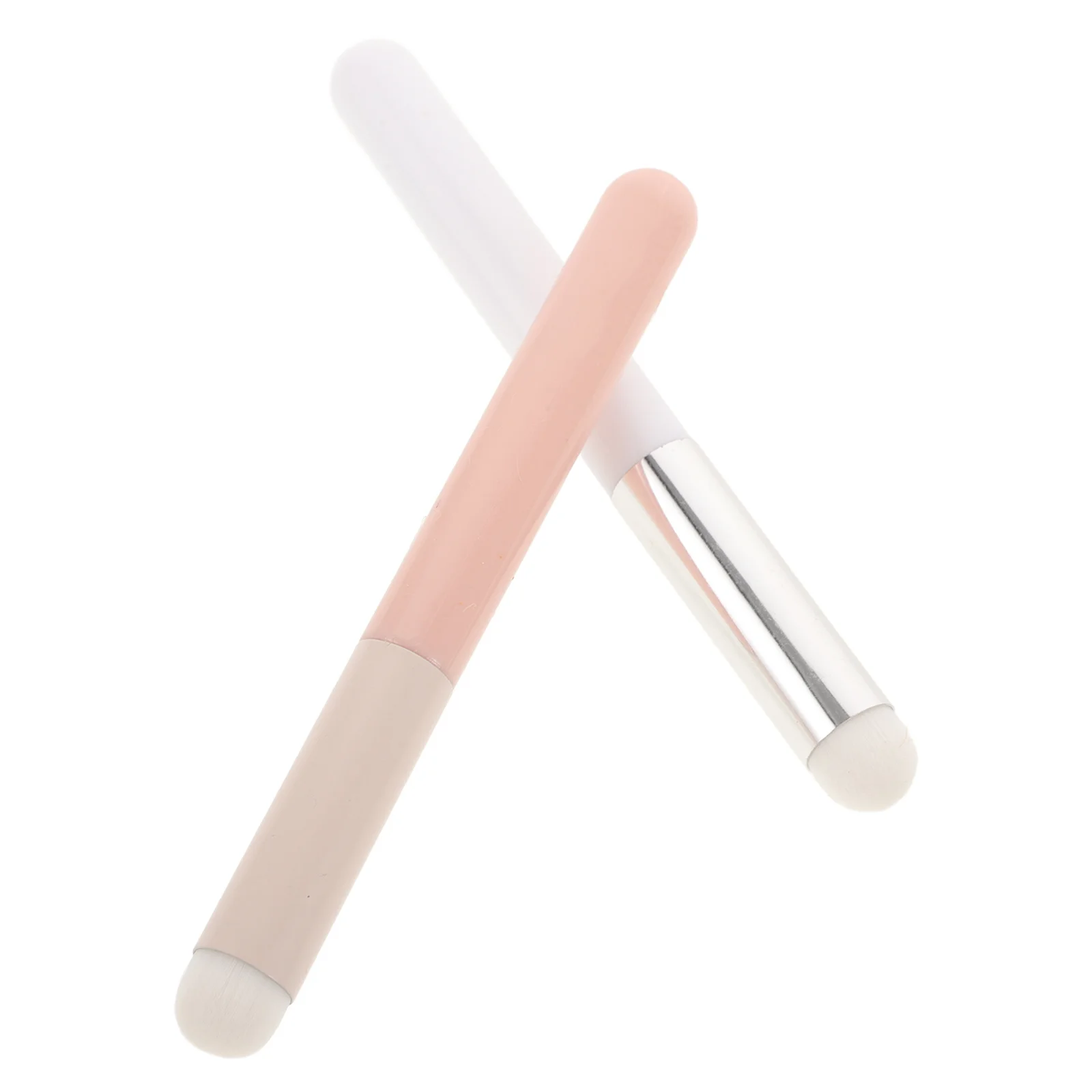 2 stuks ultrazachte lippenborstelset paddestoelkopontwerp voor nauwkeurige lippenstifttoepassing Eenvoudig aan te brengen lipglazuur en balsem