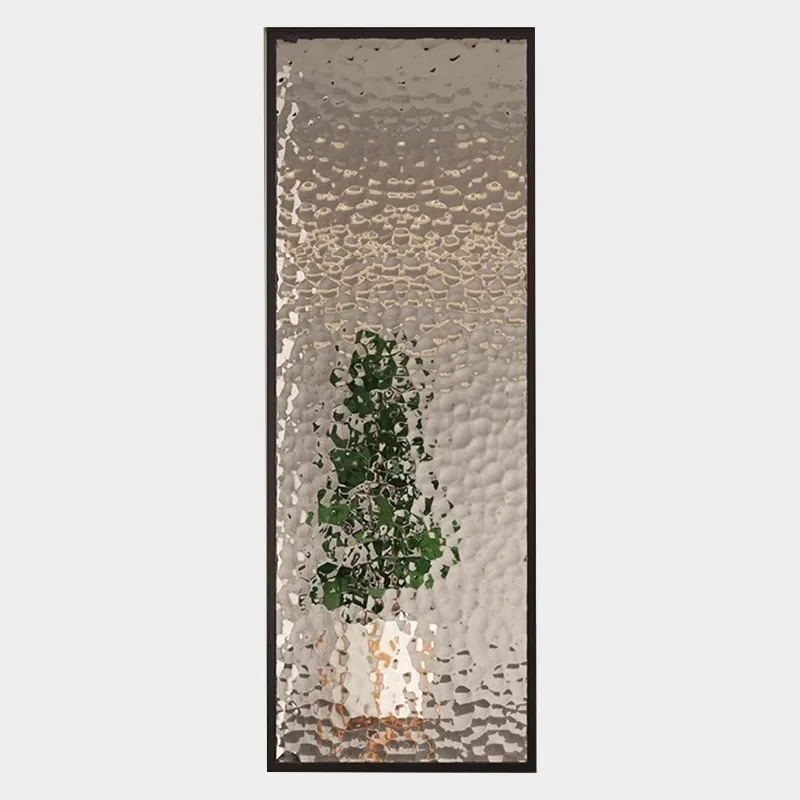Art glass grating lattice metal partition living room hotel background wall