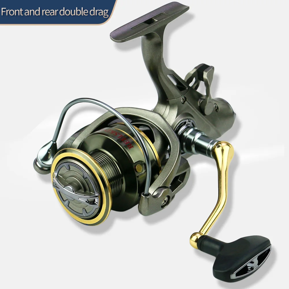 

Max 10KG Drag 13+1 BB Carp Front Rear Double Brake Spinning Fishing Reel Metal Spool Fishing Reel Saltwater 3000-6000