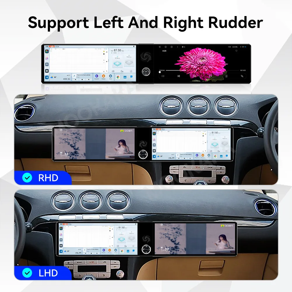 Qualcomm Android Radio For Ford S-Max 2007-2008 Dual Screen GPS Multimedia Navigation Car Stereo Receiver player IPS Head Unit