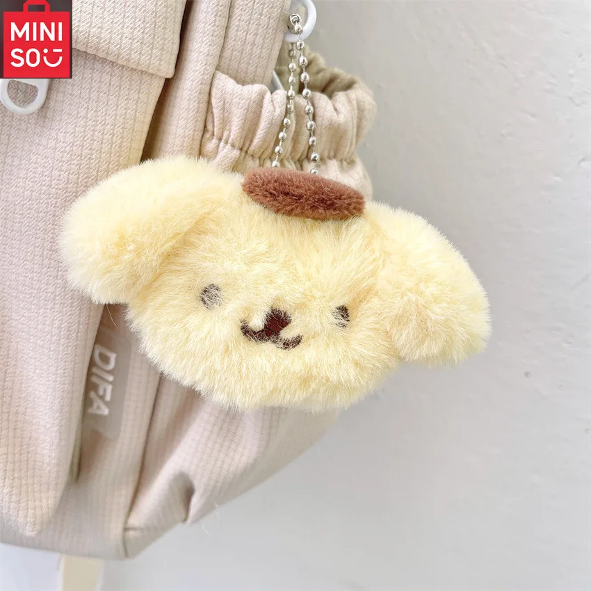 Sanrio Plush Keychain My Melody Pom Purin Hello Kitty Cartoon Animal Plush Key Chain Bag Pendant Backpack Decoration