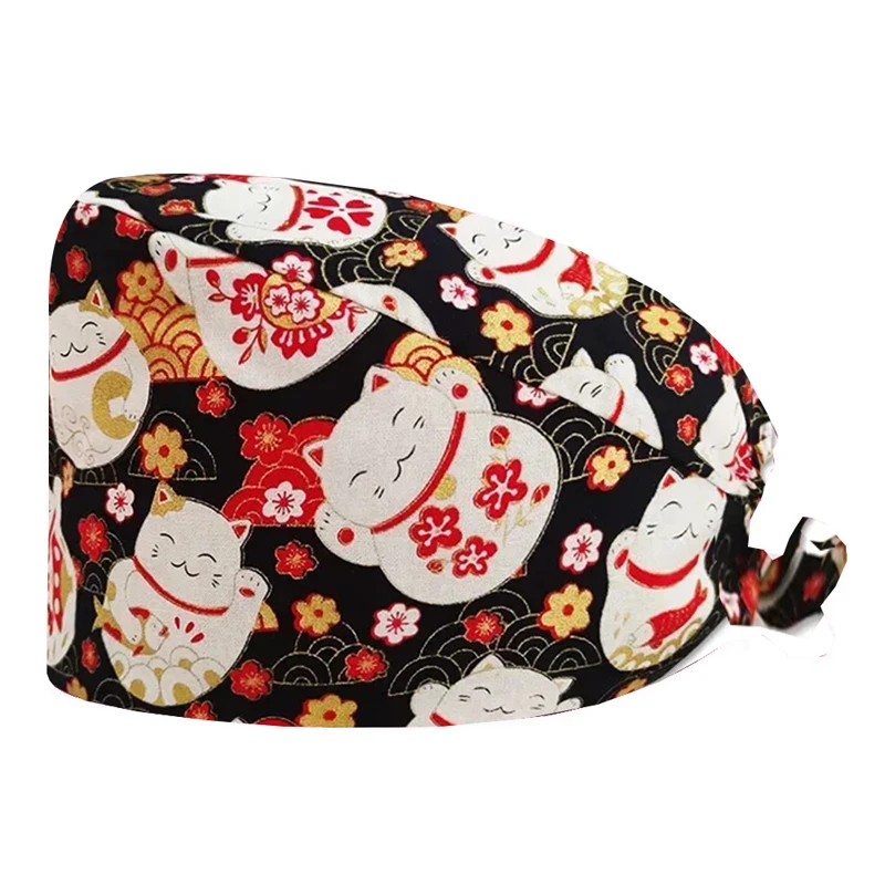 Casquette chirurgicale médicale réglable, 2 pièces, casquette d'infirmière et de médecin, chapeau de chirurgie de clinique dentaire, joli chapeau polyvalent pour femmes, gommage anti-poussière
