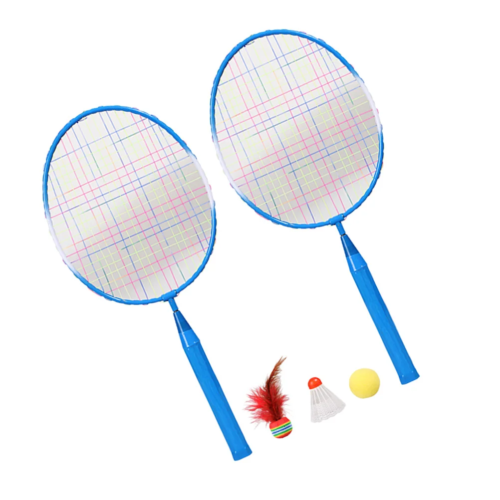 

1Set Badminton Rackets Kids Lightweight Outdoor Sports Set Balls Children Training Playing Equipment Kids Playing Toy Set