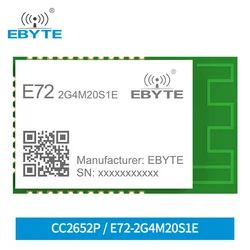 CC2652P ZigBee Blue-tooth 2.4Ghz 20dBm Module Wireless Module SoC EBYTE E72-2G4M20S1E Transceiver and Receiver PCB Antenna