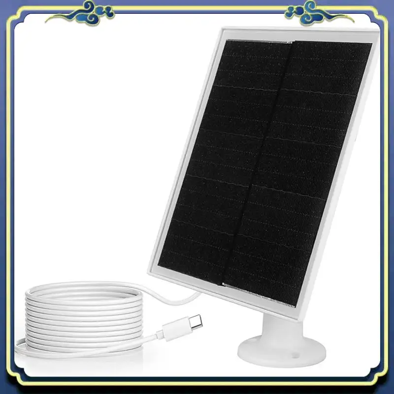 

Portable 10W 5V Solar Panel Charger For Outdoor Security Cameras, Rechargeable Battery Cameras, IP65 Waterproof