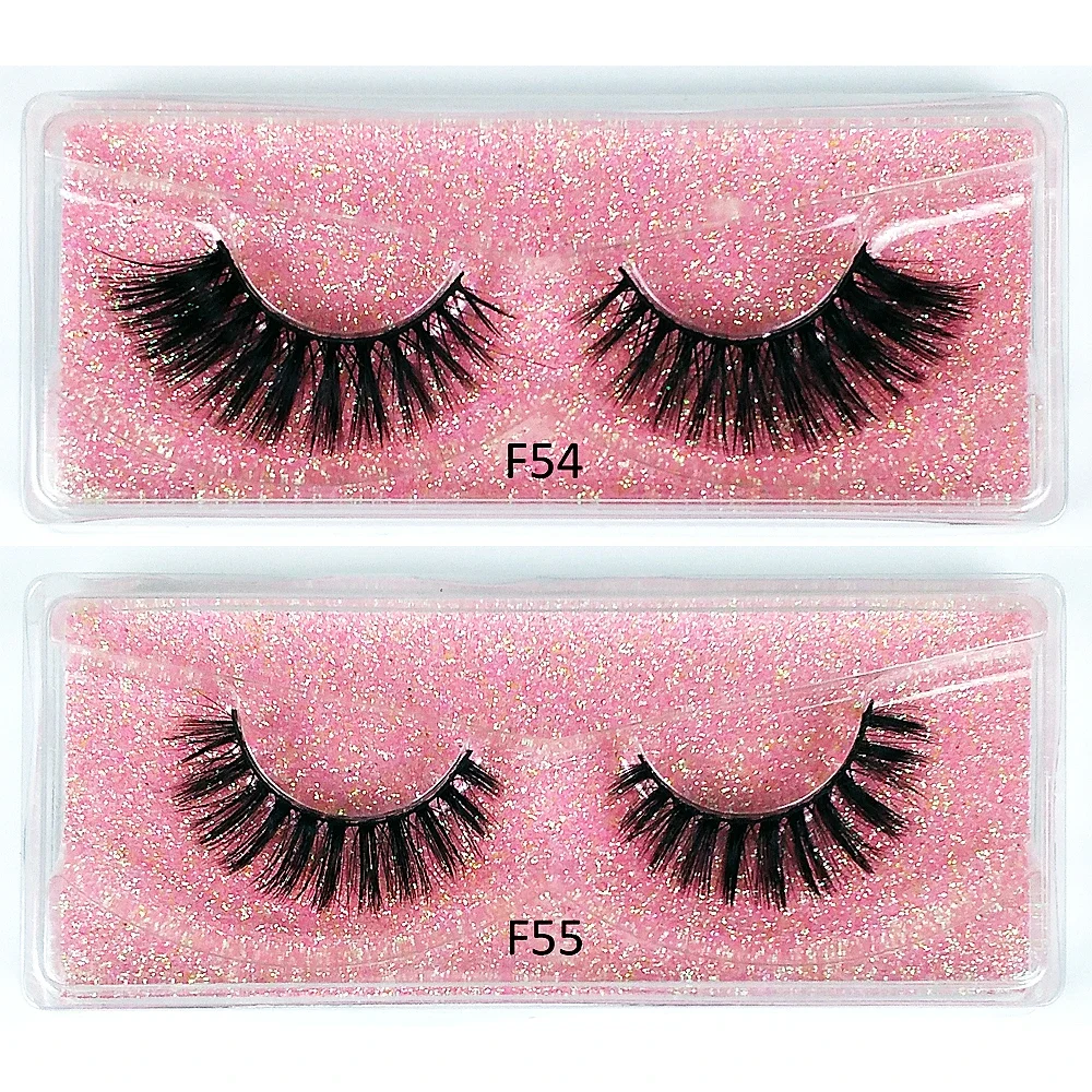 Mink Lashes Bulk Wholesale 10 Pairs 3d Mink Eyelashes Natural Fluffy False Eyelashes Pack Makeup Soft Thick Fake Lashes