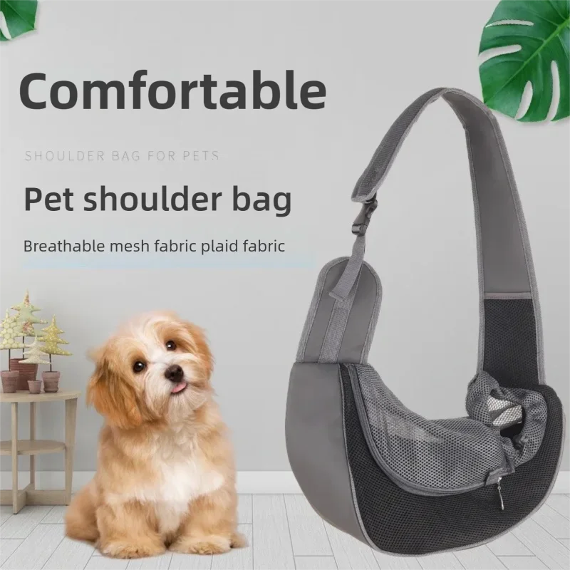 

Переноска для домашних животных, сумка на плечо для собак, нагрудная сумка, портативная дорожная дышащая сетчатая сумка-слинг для кошек и собак, рюкзак для домашних животных для мелких животных
