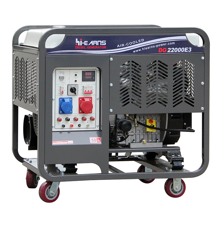 16kw Open Type Three Phase Air Cooled Diesel Generator Two Cylinder HR2V98FD